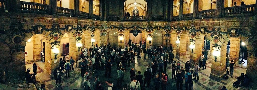 opening party at the courthouse